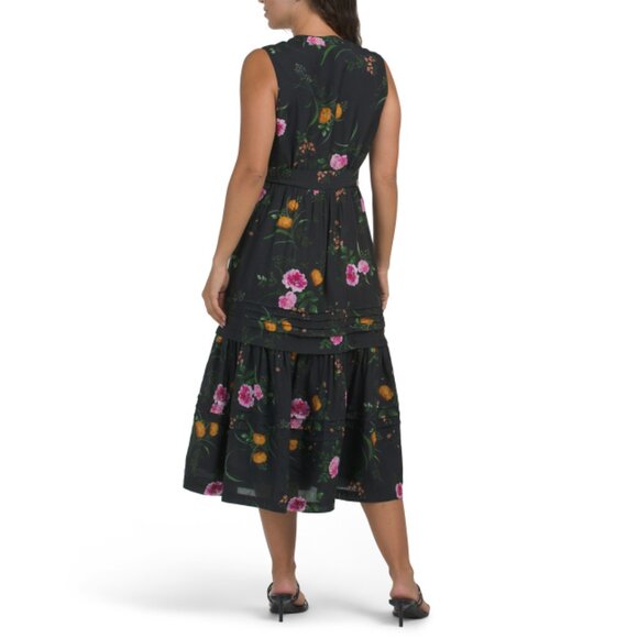 KOBI HALPERIN BLACK MULTI Violet Printed Dress - Picture 2 of 2